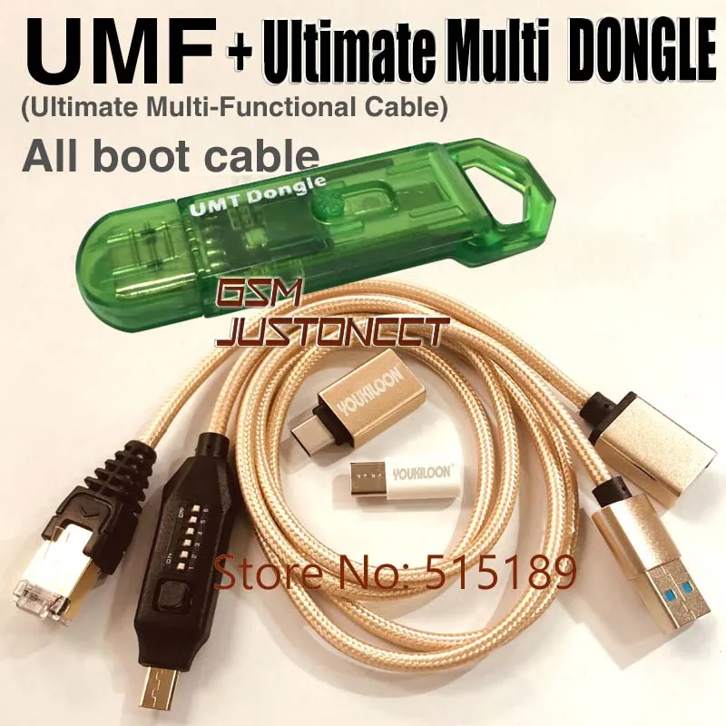 

2021 New umt dongle pro UMT Key + UMF ALL Boot Cable for Samsung Huawei LG ZTE Alcatel Software Repair and Unlocking