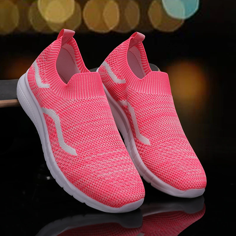 Women Tennis Shoes Outdoor Mesh Fitness Fabric Sock Sneakers Female Sport Flats Shoes Chaussures Femme Tenis Zapatillas Mujer