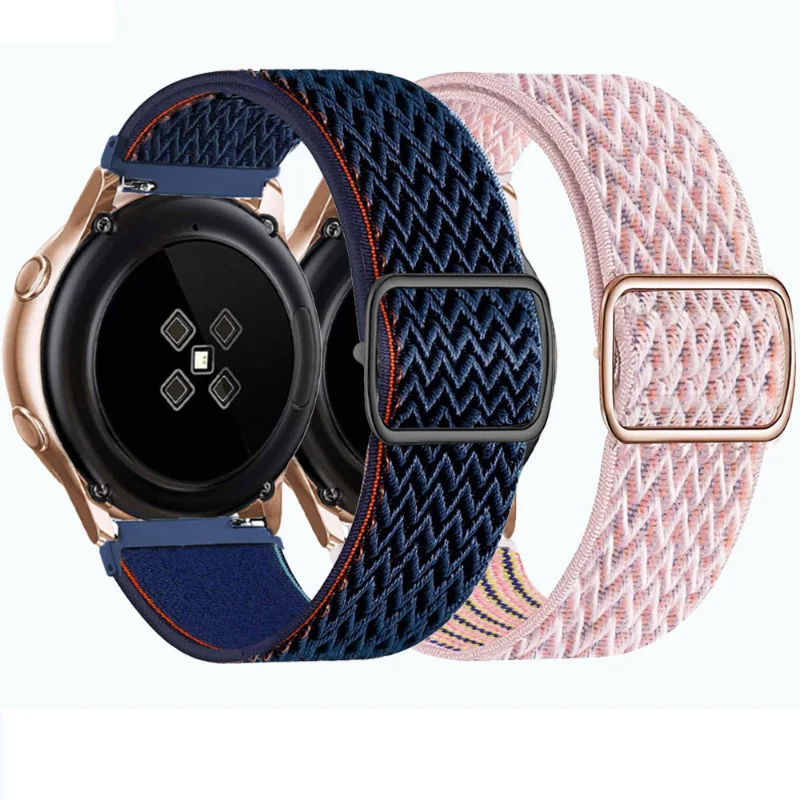 

Elastic Nylon Band for Samsung Galaxy Watch 4 3/Classic 46mm 42mm Amazfit Bip Watch Strap Adjustable Bracelet Huawei GT 2 Strap