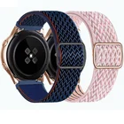 Ремешок нейлоновый для Samsung Galaxy Watch 4 3Classic 46 мм 42 мм, регулируемый браслет для Amazfit Bip, Huawei GT 2