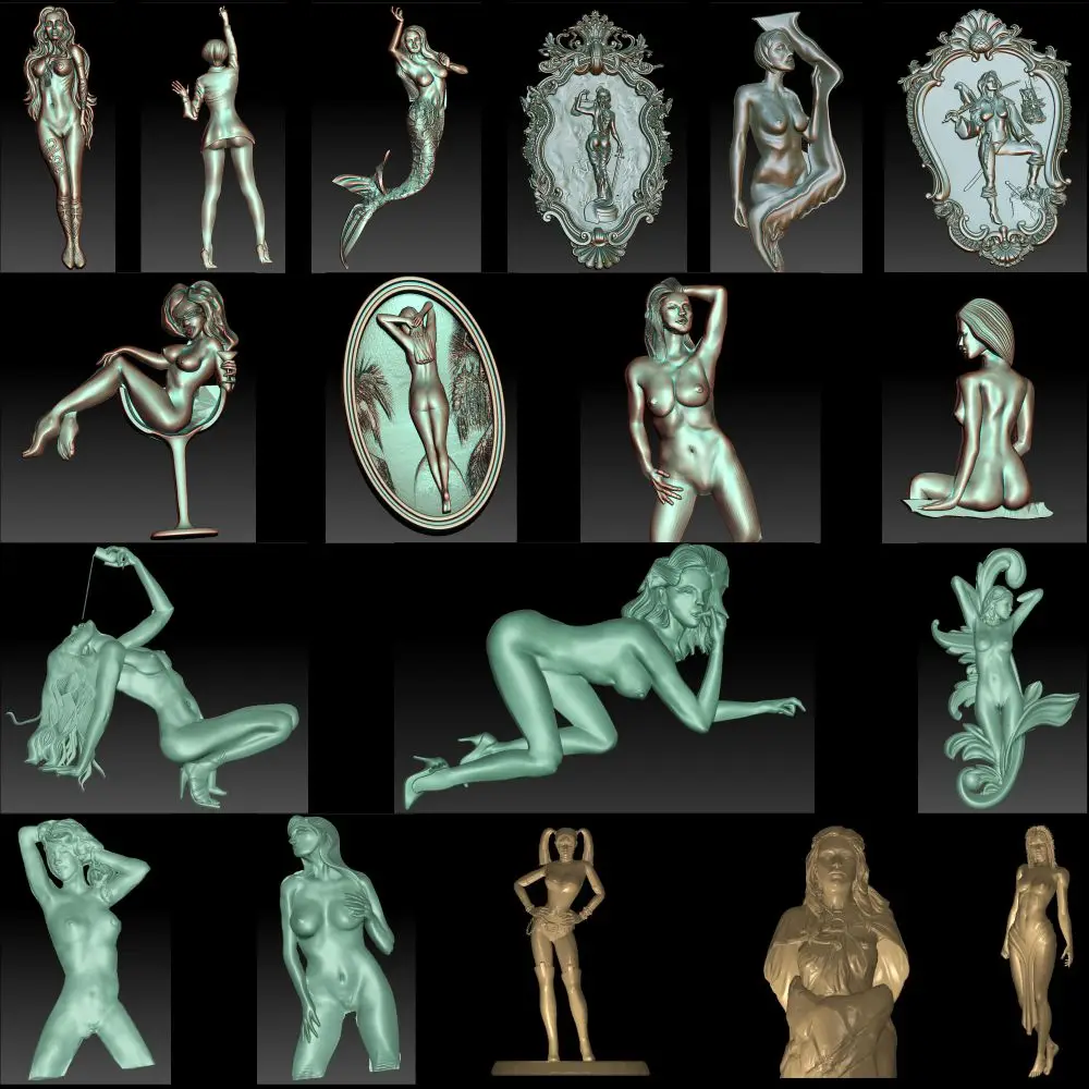 Набор для ЧПУ-роутера Artcam Aspire naked woman Cut3D Vcarve 35 шт. | Инструменты