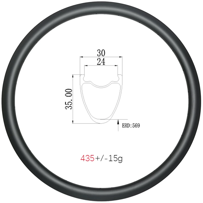 

700C 35 мм Глубина все дороги гравий карбоновый обод диск флуоресцентный крюк 30 мм ширина 24 мм Внутренний циклокросс карбоновый circel UD 3K 12K