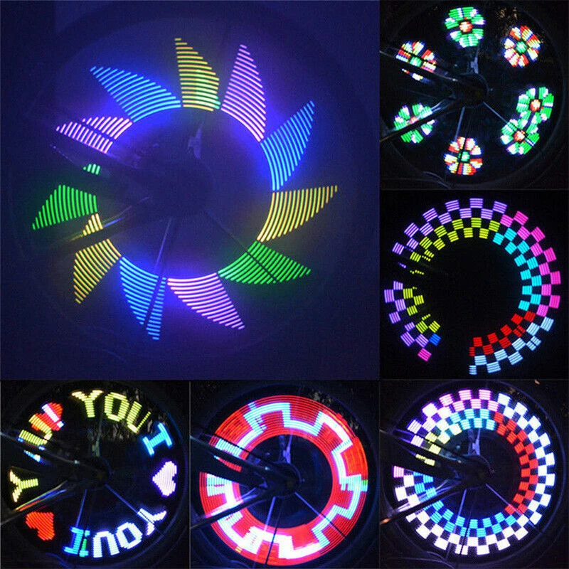 32LED велосипедные фонари спицы двухсторонние части оборудования для верховой езды подходят для велосипедов ≥ 20 дюймов
