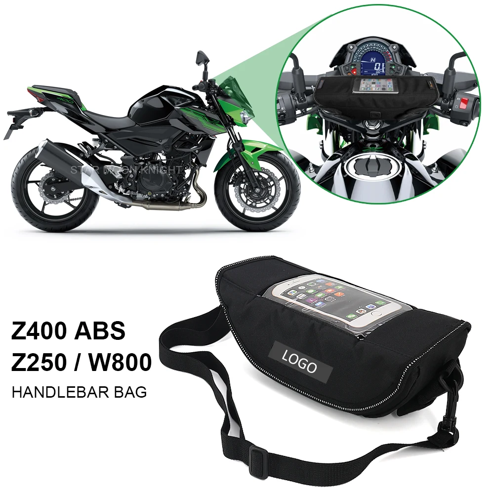 

Motorcycle Accessories Nylon Waterproof Storage Handlebar bag Travel Tool bags For Kawasaki Z400 ABS Z250 Z 250 W800 Z 400 W 800