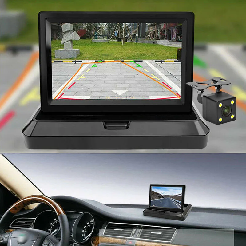 5 &quotHD Автомобильный ЖК монитор заднего вида резервный дисплей для парковочной
