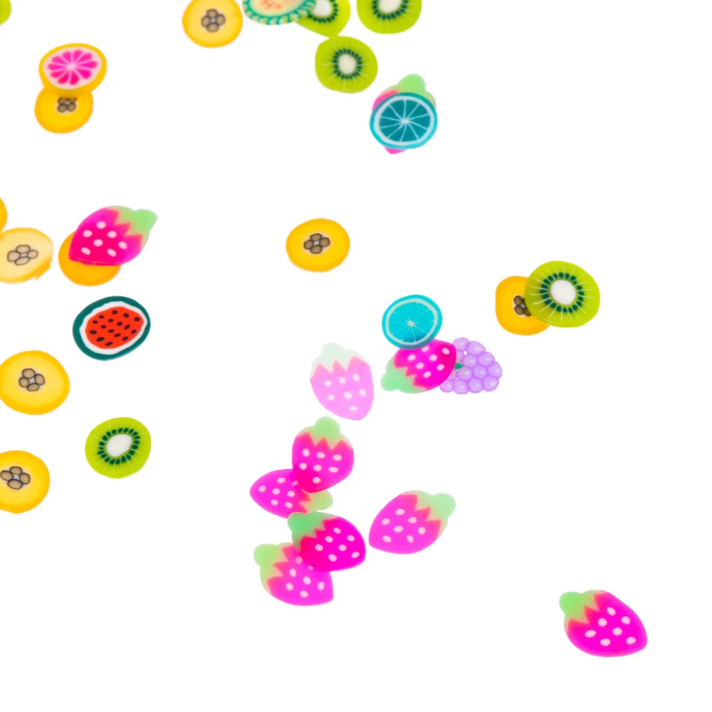 1 колесо 3D Полимерная глина фруктовый патч для ногтей фруктовые Ломтики