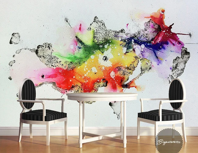 [Самоклеящаяся] 3D цветная WG165 настенная бумага печать настенные наклейки живот |