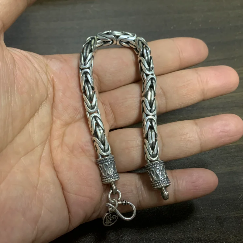 Чистое серебро тайское ювелирные изделия 925 пробы серебряная цепочка и звено