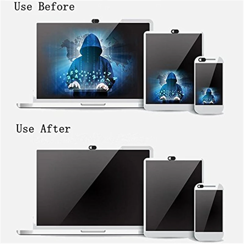 

6PCS Universal WebCam Cover Shutter Magnet Slider Plastic Camera Cover for IPhone PC Laptops Mobile Phone Lens Privacy Sticker