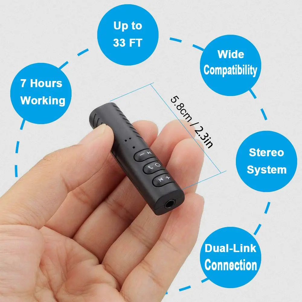 Автомобильный Bluetooth AUX 1 шт. Мини 3 5 мм разъем автомобильный комплект гарнитура