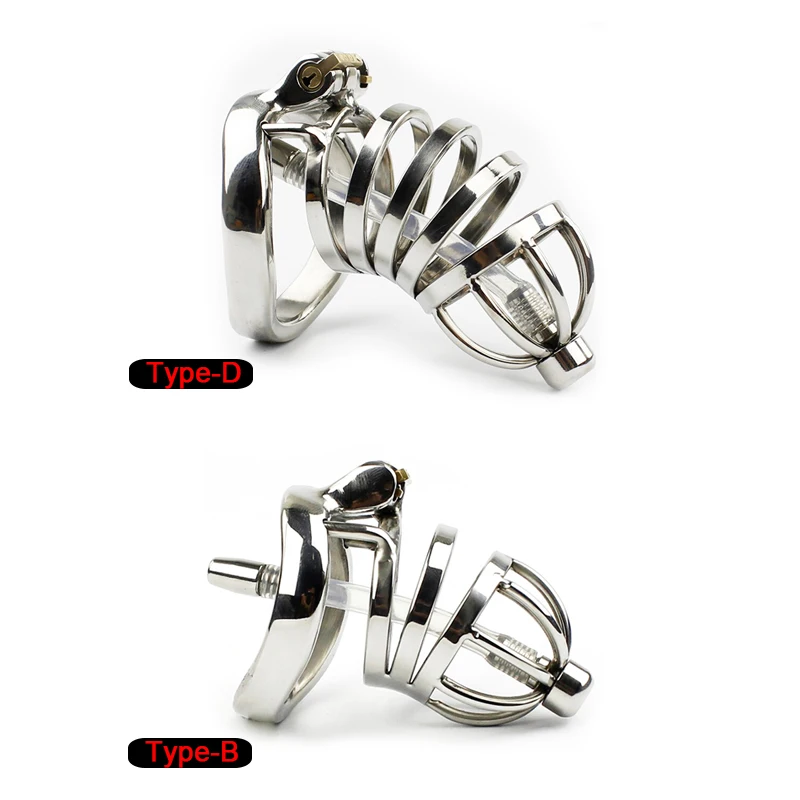 БДСМ пенис тюрьма Мужская клетка для пениса из нержавеющей стали кольцо