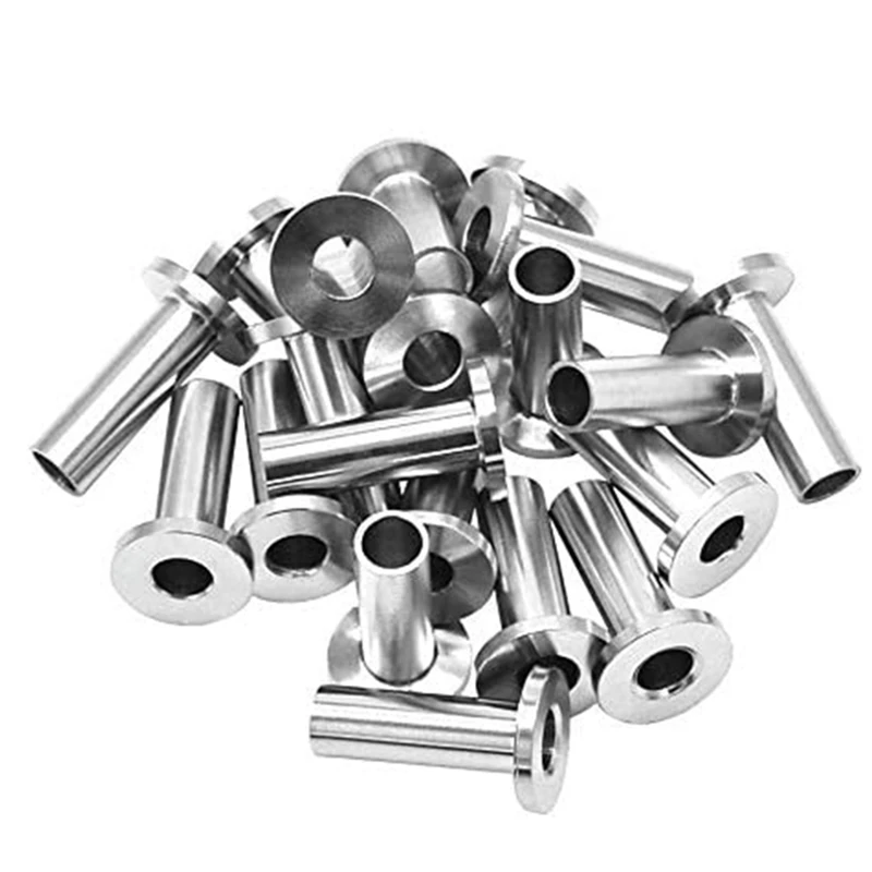 48 Упаковка нержавеющая сталь защитные рукава для 1/8 дюймовых кабельных перил