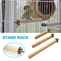 birds wooden hanging stand rack parrots pet standing toy pet supplies s7