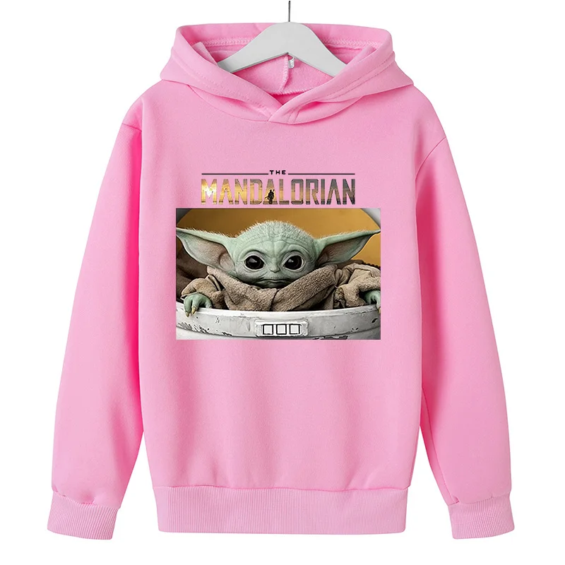 

Manufacturers Cross Border Hot Sales baby Yoda boys girls Uniform Hooded Sweatshirt mandalorian Autumn Kids spring Hoodies 2021