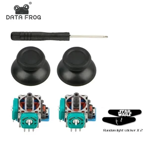 Аналоговый 3d-модуль DATA FROG 2 x датчик джойстика, потенциометр для контроллера Sony PS4 + 2 палочки для больших пальцев для геймпада PS4 Pro Slim