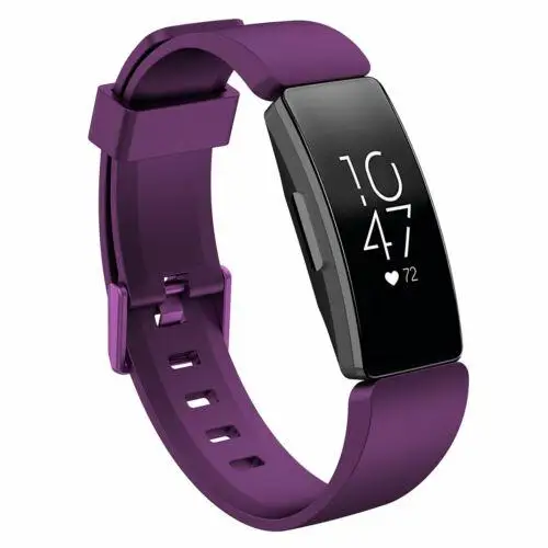 Ремешок для Fitbit Inspire HR, мягкий силиконовый ремешок для часов, сменный ремешок для Fitbit Inspire, умные аксессуары для ношения - Цвет: Dark purple