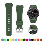 Ремешок силиконовый для Samsung galaxy watch active 2 44 мм, спортивный браслет для наручных часов Galaxy Watch 46 ммGear S3 FrontierHuawei GT2correa, 22 мм