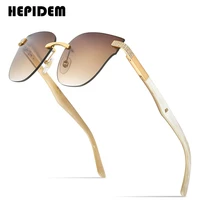 hepidem buffalo horn glasses women rimless high quality square mens sunglasses luxury eyewear buffs eyeglasses h0027
