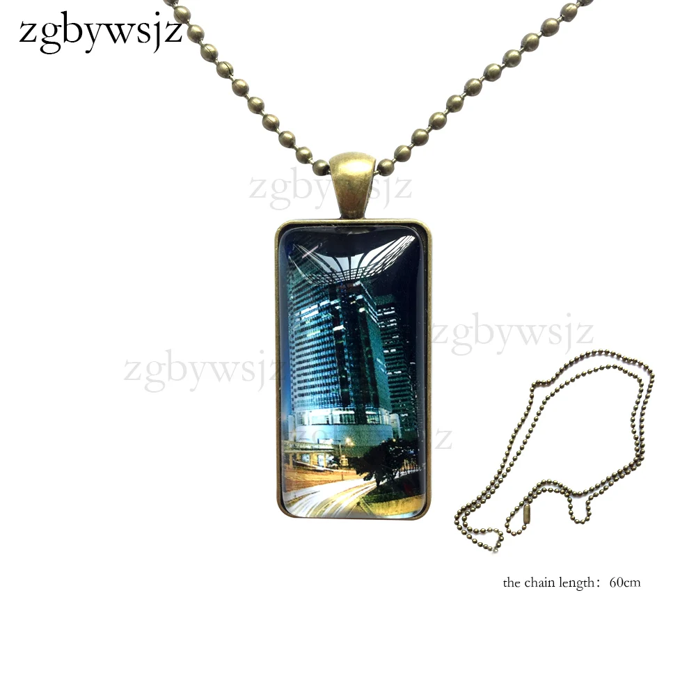 Band Music The 1975 Songs Logo Glass Pendant Necklace Handmade Half Rectangle For Women Men | Украшения и аксессуары