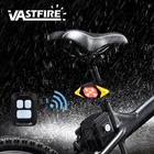 Велосипедный задний фонарь Vastfire, велосипедный задний фонарь, умный светодиодный велосипедный фонарь с дистанционным управлением Предупреждение сигнал поворота