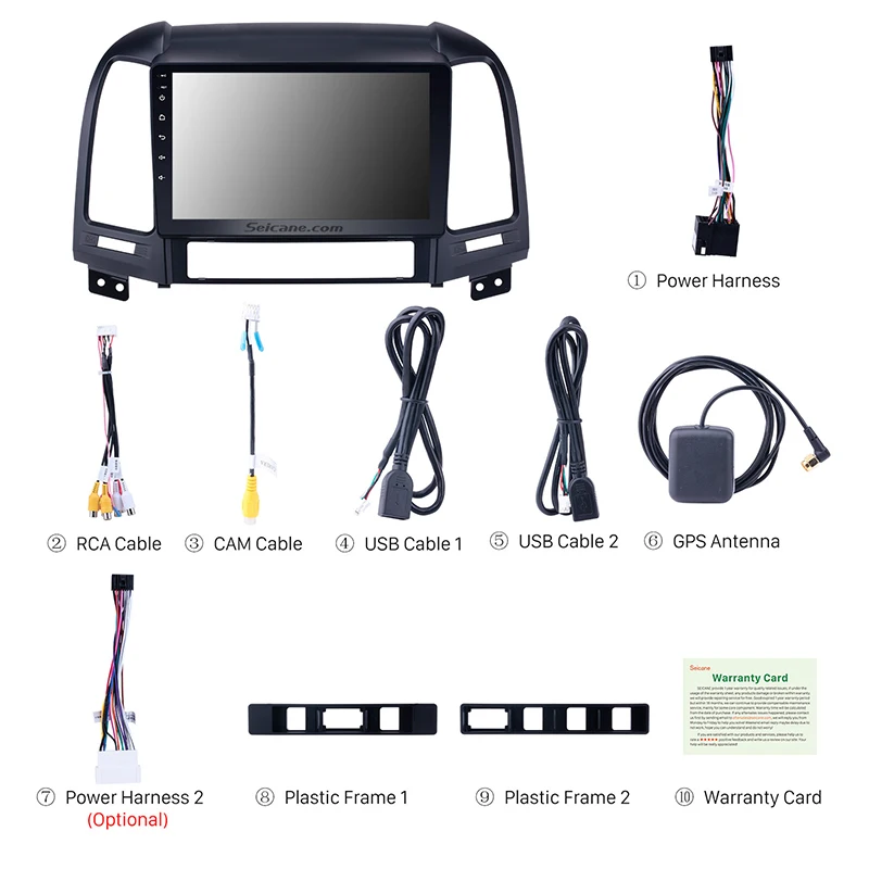 Seicane автомобильный Navi 2Din Android9.0 HD 9 &quotgps Авторадио сенсорный экран WiFi головное
