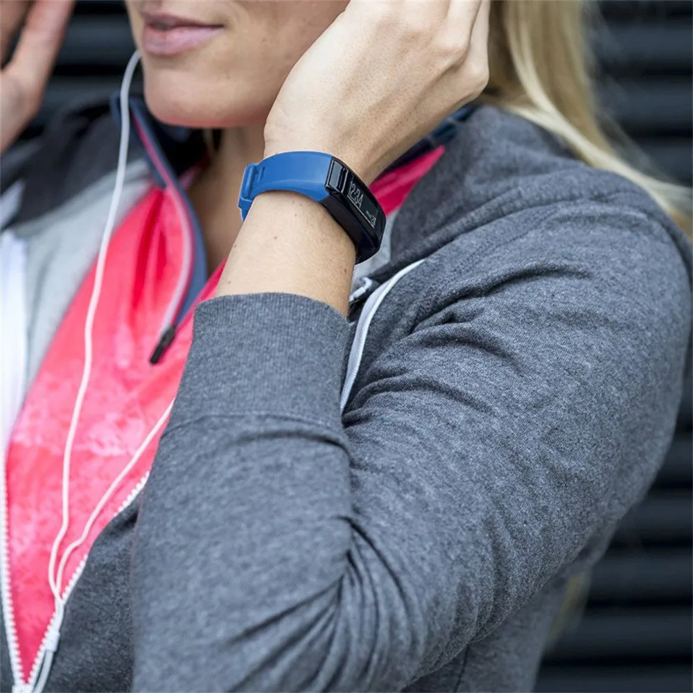 Сменный ремешок для часов мягкий силиконовый спортивный на запястье Garmin Vivosmart HR