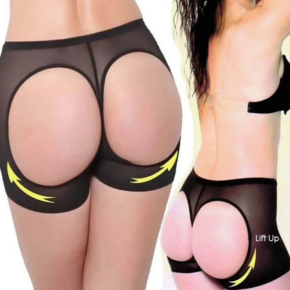 

Сексуальное белье для подъема ягодиц Управление трусы бесшовное корректирующее белье тонкий зад трусики-ап нижнее белье Большие формирова...