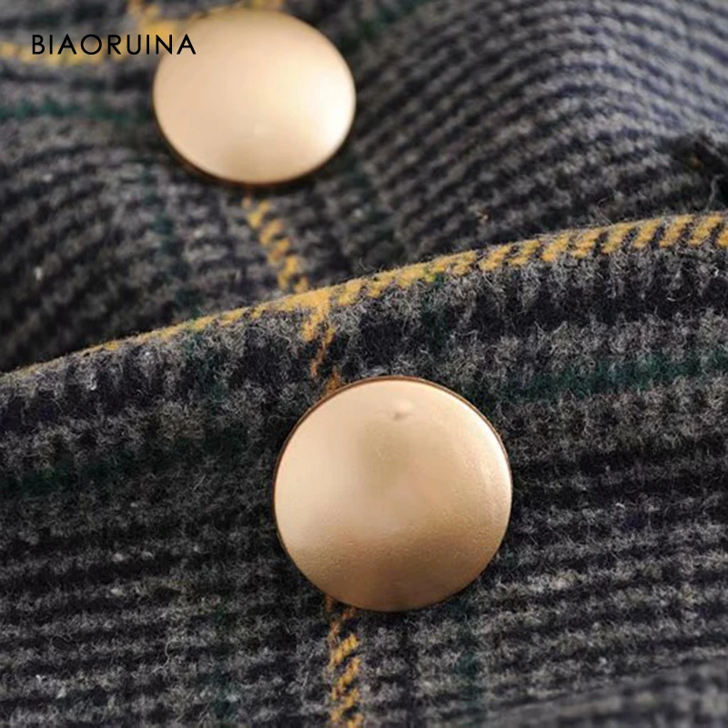BIAORUINA женский элегантный дизайн повседневный комплект из двух предметов