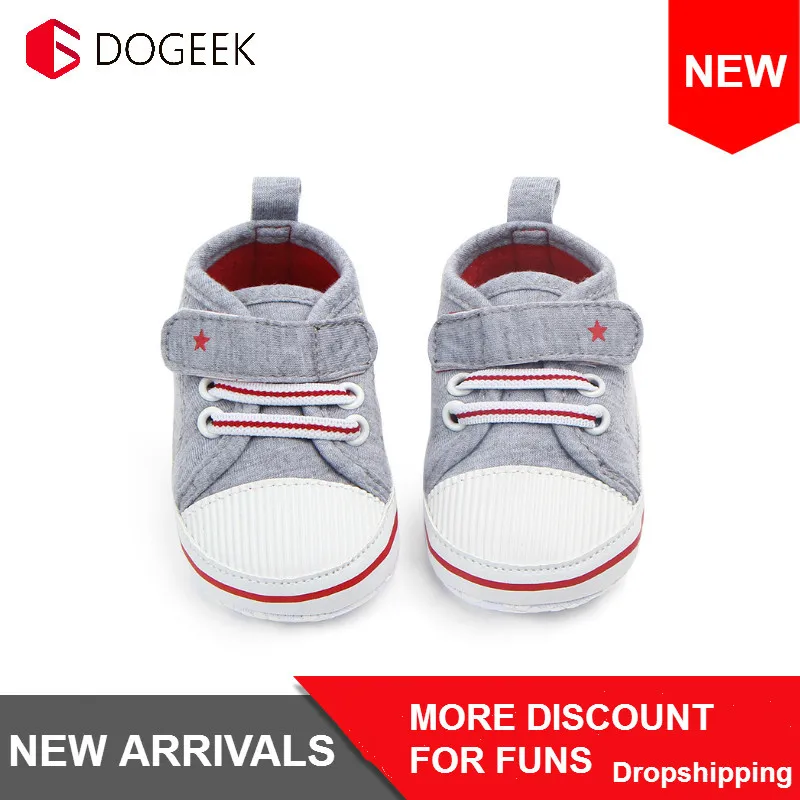 Обувь для первых шагов DOGEEK детская модная мягкая полосатая обувь мальчиков