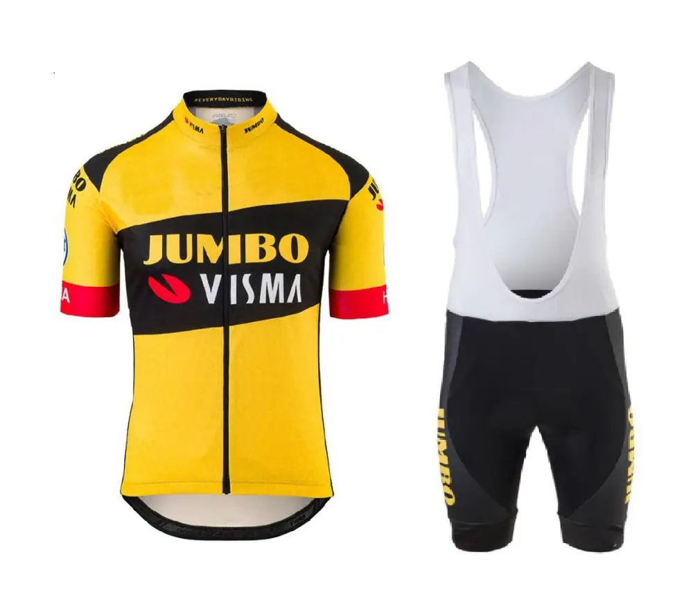 2020 JUMBO VISMA PRO TEAM короткий рукав Велоспорт Джерси летняя одежда для велоспорта ROPA