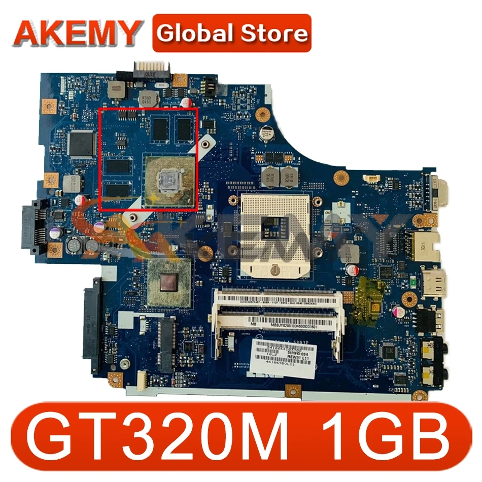 

AKEMY для ноутбука ACER Aspire 5741 5741G LA-5893P материнская плата портативного компьютера с видеокартой GT320M 1 ГБ DDR3 HM55 MBPTD02001