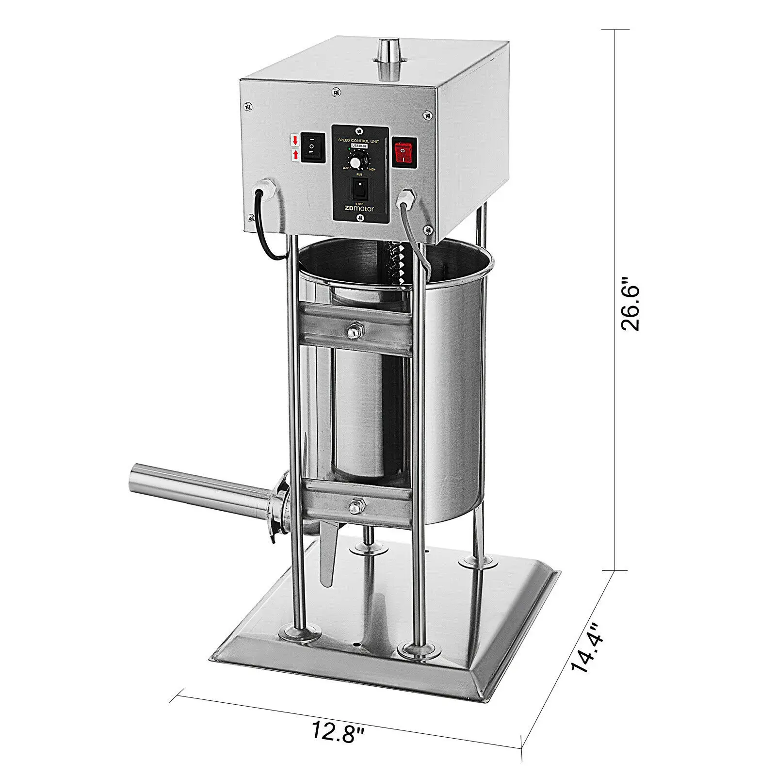 

Commercial 4 Funnels Stainless steel 10L Electric Sausage Stuffer Filler Maker