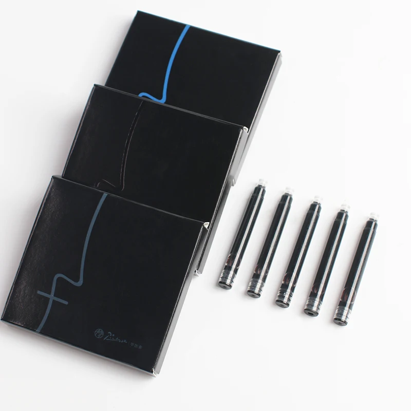 

10Pcs/lot Pimio Original European Standard Ink Cartridge 2.6mm Caliber Blue Black Non Carbon Disposable Fountain Pen Ink