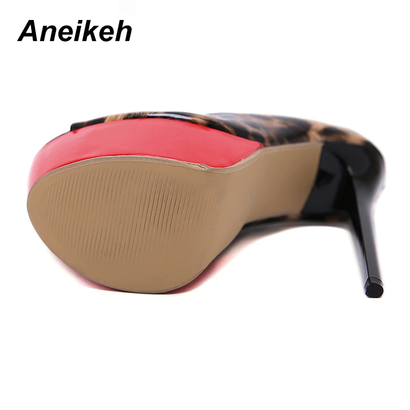 Женские туфли лодочки на платформе Aneikeh новые пикантные высоком каблуке с