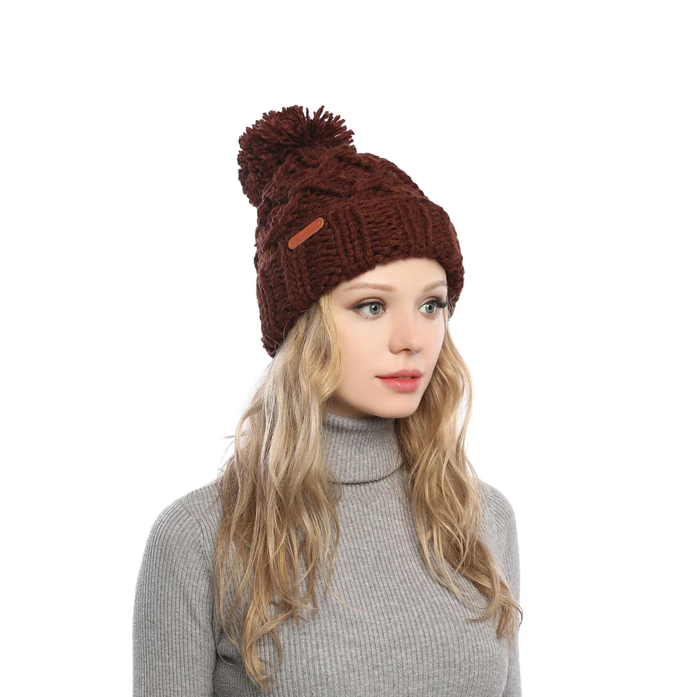 Skullies Beanies зимняя женская шапка теплая вязаная теплая шапка теплая шерстяная шапка для отдыха модные утолщенные зимние шапки