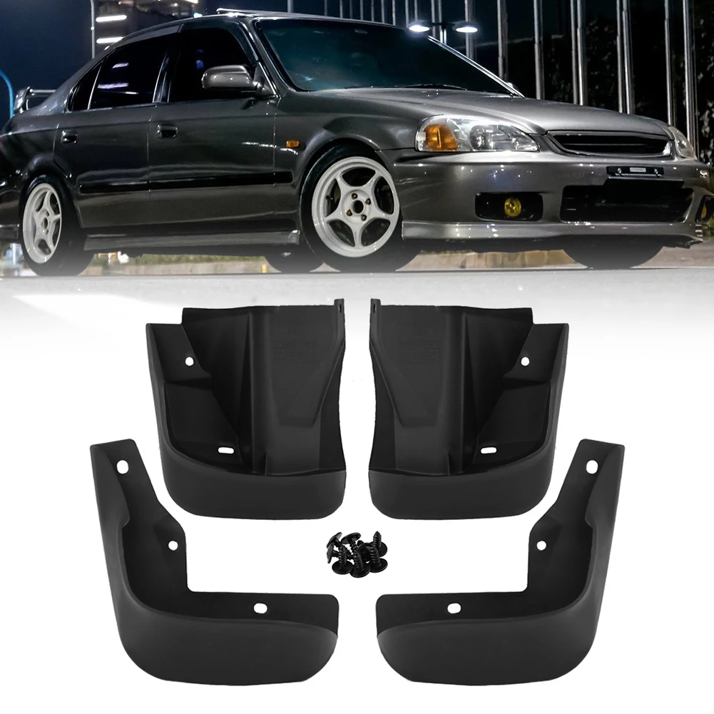 

Брызговики пластиковые, передние и задние, для Honda Civic 96-00, 4 шт.