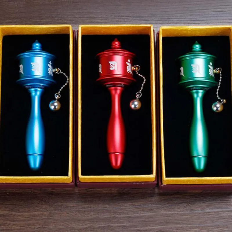 Высококачественные многоцветные дополнительные ручные молитвенные колеса