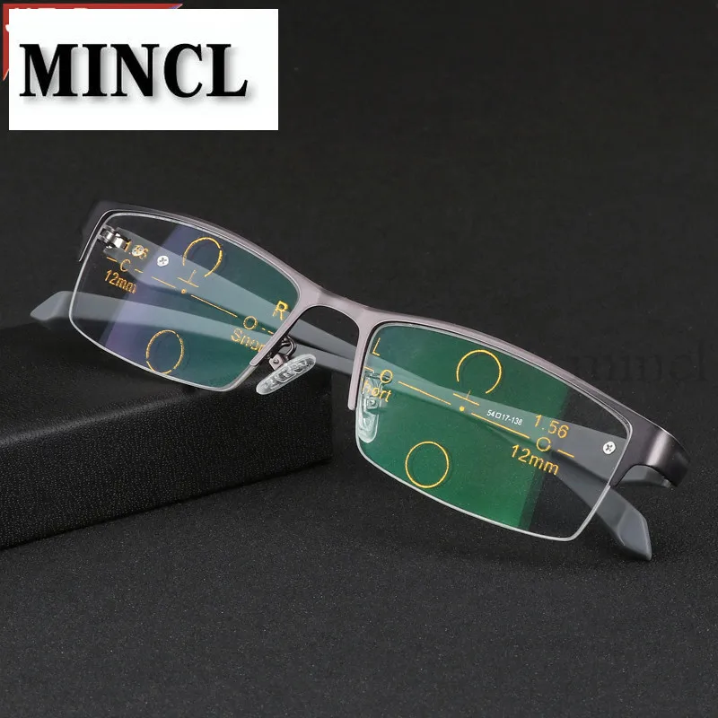 MINCL Бизнес Мужские Солнцезащитные фотохромные прогрессивные мульти фокус очки