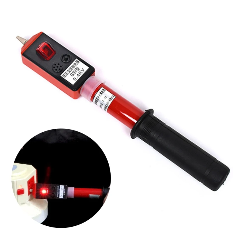 

High/Low Voltage Electroscope Sound Light Alarm Pen Telescopic Electricia Tester