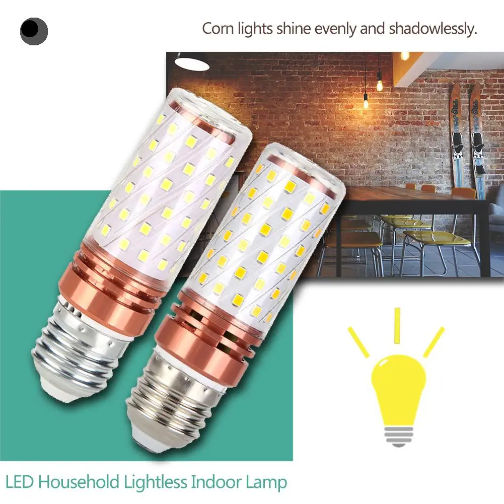 

E27 LED Lamp Corn Light 220V LED Household Indoor Light Bulb 3000K 6000K 360 Degree No Flicker Lamp Chandelier For Home Lighting