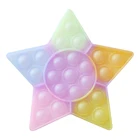 Новый 2021 мультфильм Блестящий пузырь сенсорный игрушка для аутистов антистресс силиконовая игрушка для снятия стресса