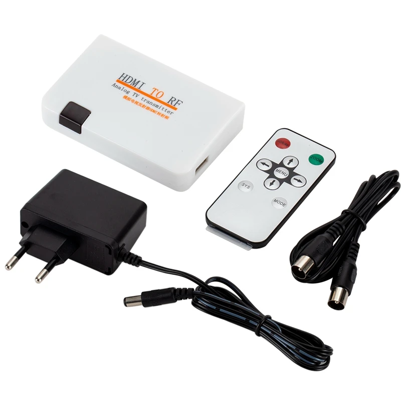 Аналоговый ТВ передатчик HDMI к RF радиочастотному сигналу HD модулятор конвертер с