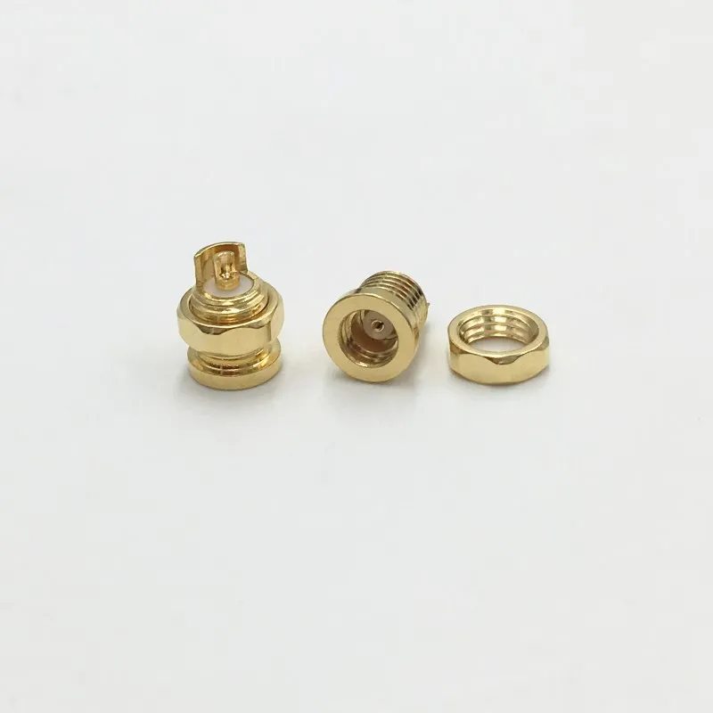 1 шт. позолоченный бериллиевый медный MMCX гнездовой разъем припой строительный