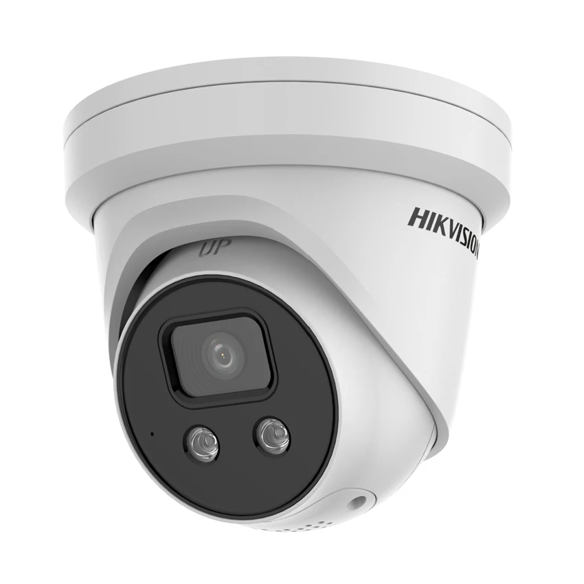 Hikvision DS-2CD2346G2-ISU/SL 4MP DarkFighter AcuSense Strobe Light and Audible Warning Fixed Turret Network CCTV IP Camera |