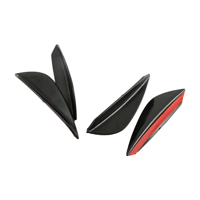 4 шт. углеродное волокно подходит для переднего бампера губ сплиттер воздушный