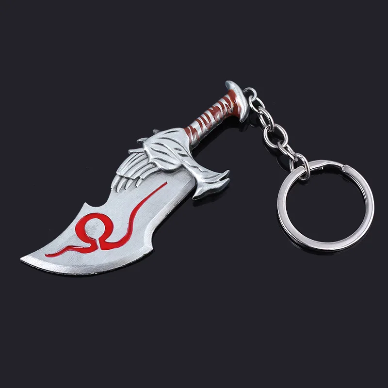 Игра God of War Kratos Chaos Blade брелок Подвеска для ключей ювелирные изделия для мужчин и женщин автомобильные аксессуары для ключей