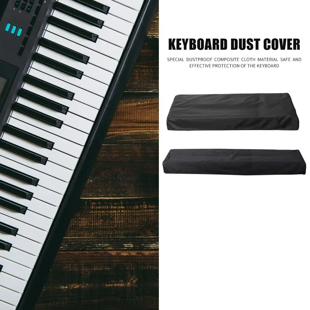 61/88 Key Electronic Digital Piano Cover Dustproof Foldable Keyboard Black Instruments Parts & Accessories |