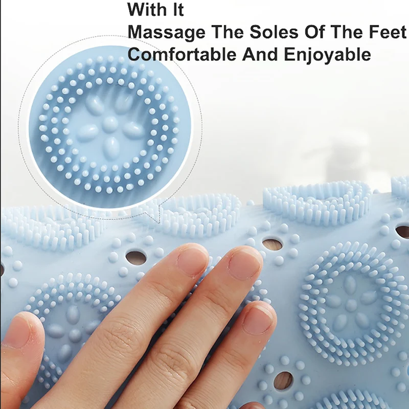 ONEUP круглый нескользящий коврик для ванной текстурированная поверхность душа с