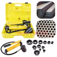 8ton 6 dies hydraulic knockout punch electrical conduit hole cutter set tool kit syk 8a