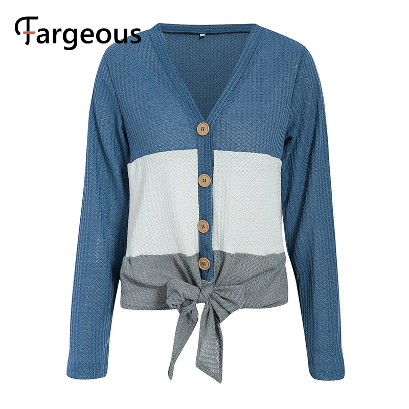 NLW трикотажные кардиганы на пуговицах 2019 свитер с длинными рукавами Серый